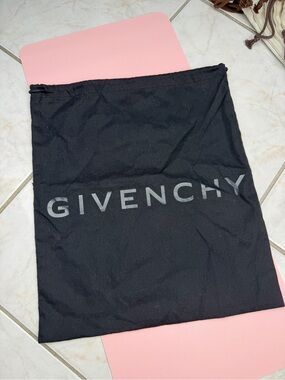 Givenchy Black Logo Drawstring Dust Bag for Men